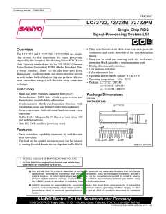 浏览型号LC72722的Datasheet PDF文件第1页