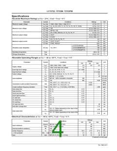 浏览型号LC72722的Datasheet PDF文件第4页