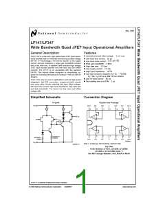 浏览型号LF347N的Datasheet PDF文件第1页