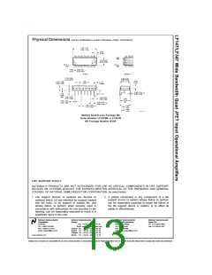 浏览型号LF347N的Datasheet PDF文件第13页