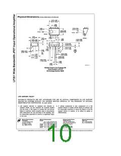 浏览型号LF351的Datasheet PDF文件第10页