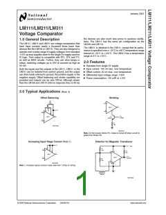 浏览型号LM311的Datasheet PDF文件第1页