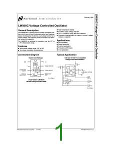 浏览型号LM566的Datasheet PDF文件第1页