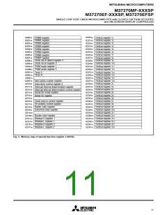 浏览型号M37270EFSP的Datasheet PDF文件第11页