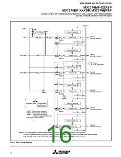 浏览型号M37270EFSP的Datasheet PDF文件第16页