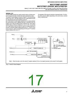 浏览型号M37270EFSP的Datasheet PDF文件第17页