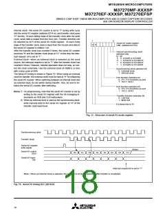 浏览型号M37270EFSP的Datasheet PDF文件第18页