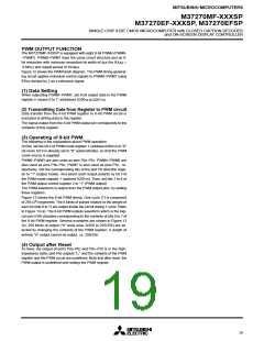 浏览型号M37270EFSP的Datasheet PDF文件第19页