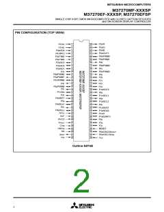 浏览型号M37270EFSP的Datasheet PDF文件第2页