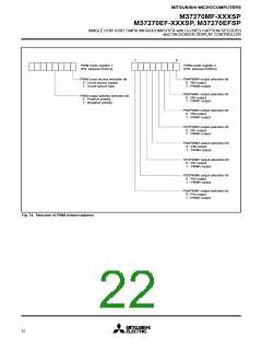 浏览型号M37270EFSP的Datasheet PDF文件第22页