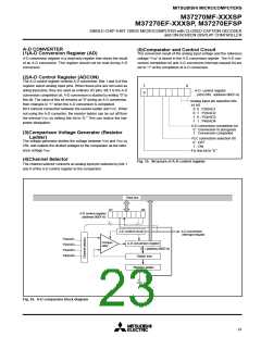 浏览型号M37270EFSP的Datasheet PDF文件第23页