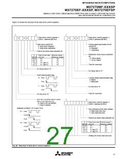 浏览型号M37270EFSP的Datasheet PDF文件第27页