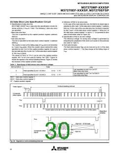 浏览型号M37270EFSP的Datasheet PDF文件第30页