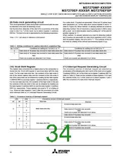 浏览型号M37270EFSP的Datasheet PDF文件第34页