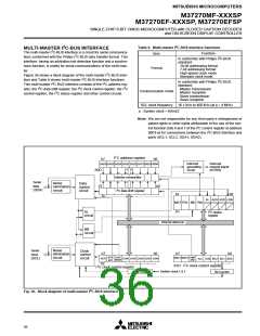 浏览型号M37270EFSP的Datasheet PDF文件第36页