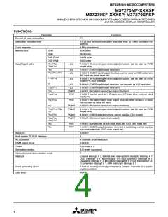 浏览型号M37270EFSP的Datasheet PDF文件第4页