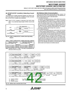 浏览型号M37270EFSP的Datasheet PDF文件第42页
