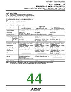 浏览型号M37270EFSP的Datasheet PDF文件第44页