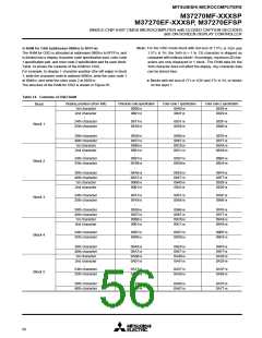 浏览型号M37270EFSP的Datasheet PDF文件第56页