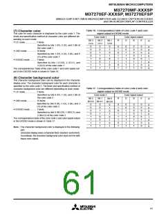 浏览型号M37270EFSP的Datasheet PDF文件第61页