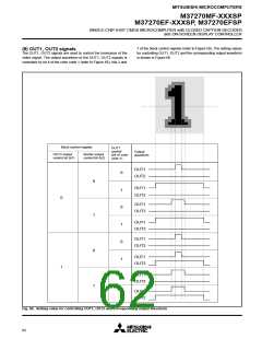 浏览型号M37270EFSP的Datasheet PDF文件第62页