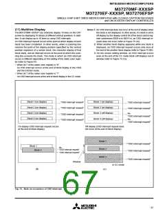 浏览型号M37270EFSP的Datasheet PDF文件第67页