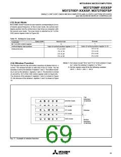 浏览型号M37270EFSP的Datasheet PDF文件第69页