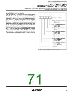 浏览型号M37270EFSP的Datasheet PDF文件第71页