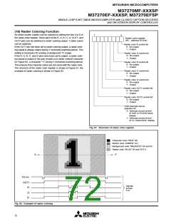 浏览型号M37270EFSP的Datasheet PDF文件第72页