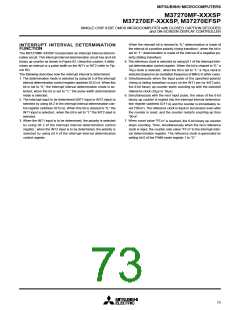 浏览型号M37270EFSP的Datasheet PDF文件第73页