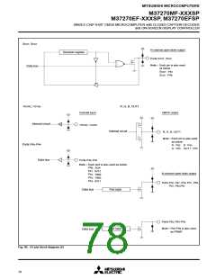 浏览型号M37270EFSP的Datasheet PDF文件第78页