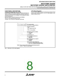浏览型号M37270EFSP的Datasheet PDF文件第8页
