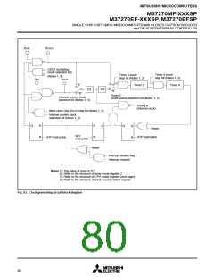 浏览型号M37270EFSP的Datasheet PDF文件第80页