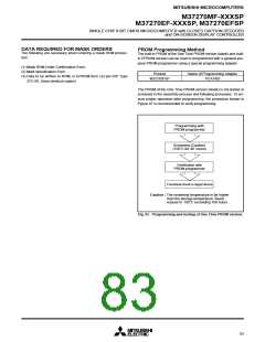 浏览型号M37270EFSP的Datasheet PDF文件第83页