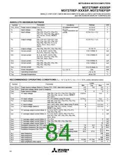 浏览型号M37270EFSP的Datasheet PDF文件第84页
