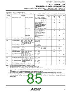 浏览型号M37270EFSP的Datasheet PDF文件第85页