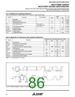 浏览型号M37270EFSP的Datasheet PDF文件第86页
