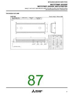 浏览型号M37270EFSP的Datasheet PDF文件第87页