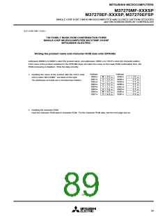 浏览型号M37270EFSP的Datasheet PDF文件第89页