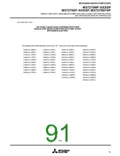 浏览型号M37270EFSP的Datasheet PDF文件第91页