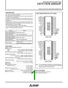 浏览型号M37478M4-458FP的Datasheet PDF文件第1页