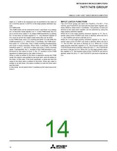 浏览型号M37478M4-458FP的Datasheet PDF文件第14页