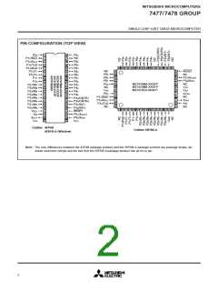浏览型号M37478M4-458FP的Datasheet PDF文件第2页