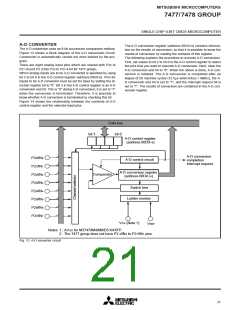浏览型号M37478M4-458FP的Datasheet PDF文件第21页