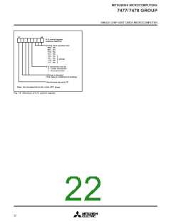 浏览型号M37478M4-458FP的Datasheet PDF文件第22页