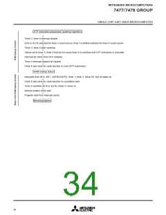 浏览型号M37478M4-458FP的Datasheet PDF文件第34页