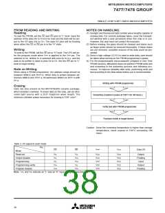 浏览型号M37478M4-458FP的Datasheet PDF文件第38页