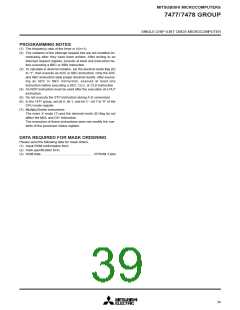 浏览型号M37478M4-458FP的Datasheet PDF文件第39页