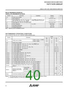 浏览型号M37478M4-458FP的Datasheet PDF文件第40页