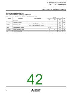 浏览型号M37478M4-458FP的Datasheet PDF文件第42页
